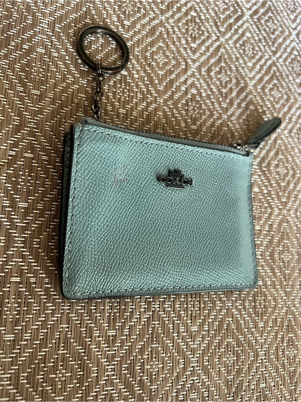 Coach Mini Skinny ID in Marine/ Gunmetal